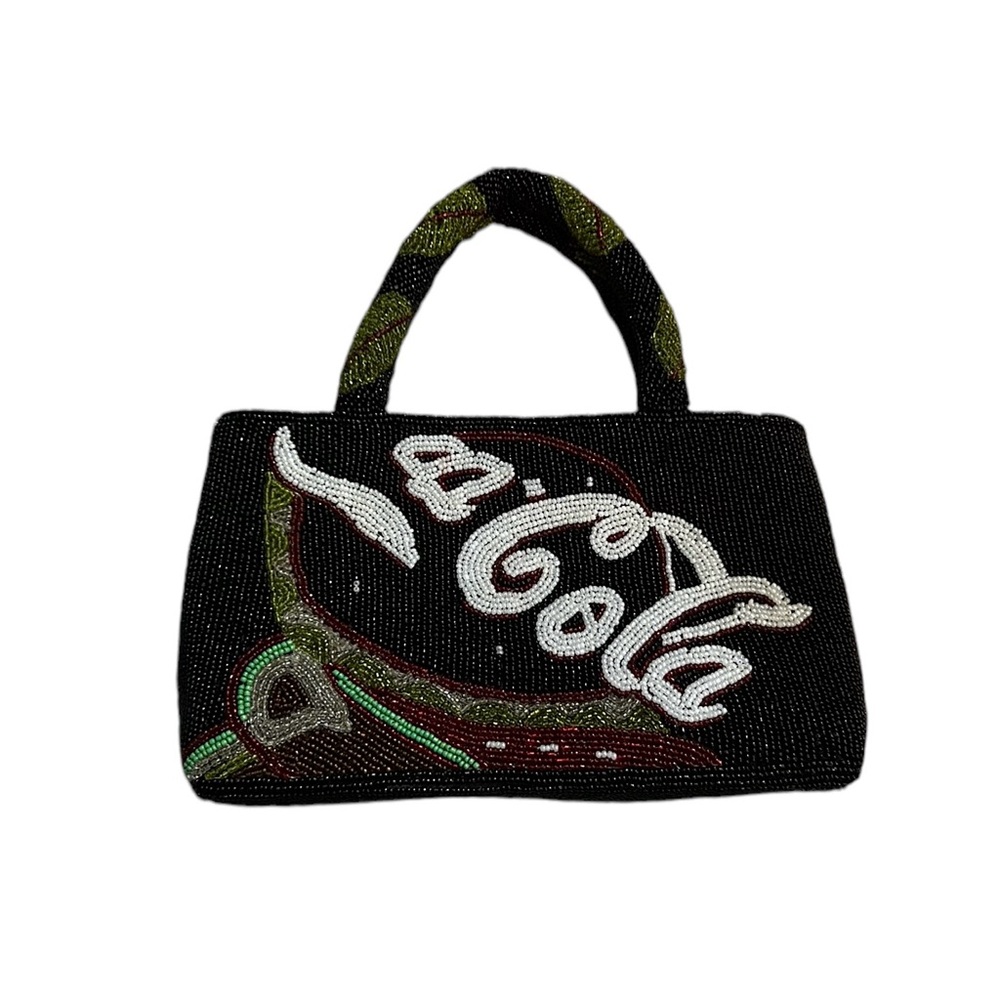 Vintage Coca Cola Beaded Purse Handbag Bag Y2K 90’s Unique Coke